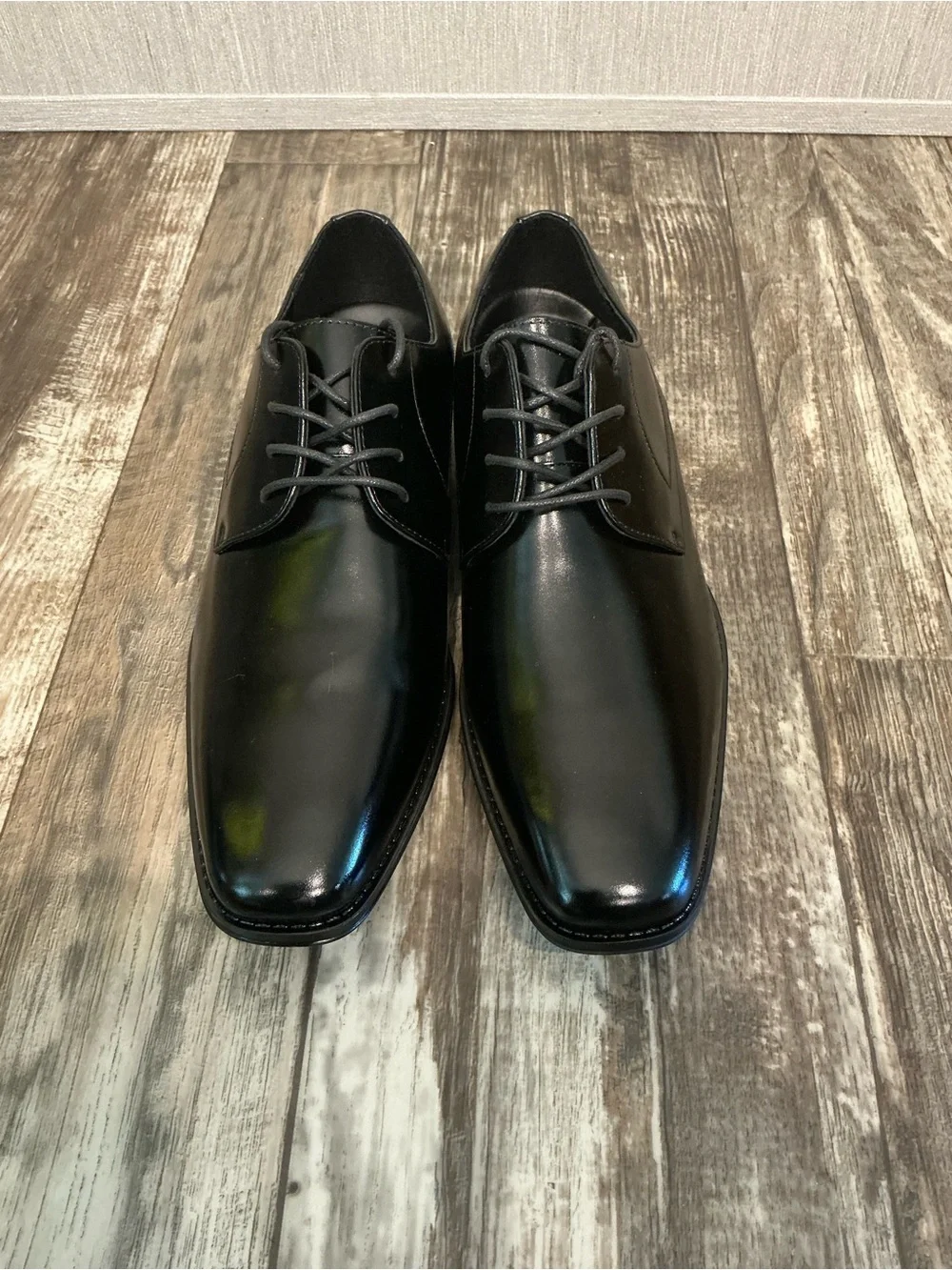 Stacy Adams Black Patent Leather Derby Shoe Size 12